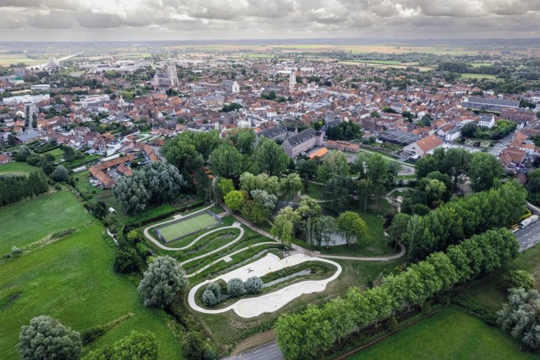Skatepark de Aire sur la Lys aerien 768x512