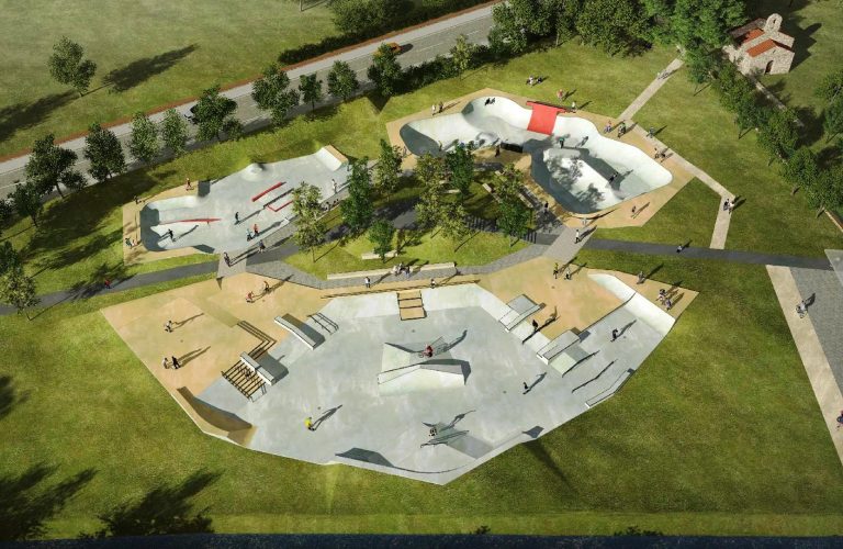 Skatepark de Thuir Aerien 768x500